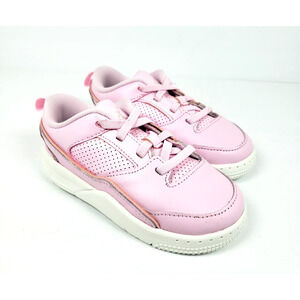 Nike Air Jordan Flight Court Toddler Girls Size 10c Pink Foam Sail Muslin Shoes